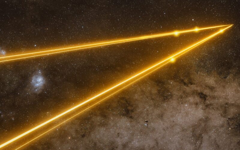 🔭 Astronomía: Láseres apuntan al centro galáctico