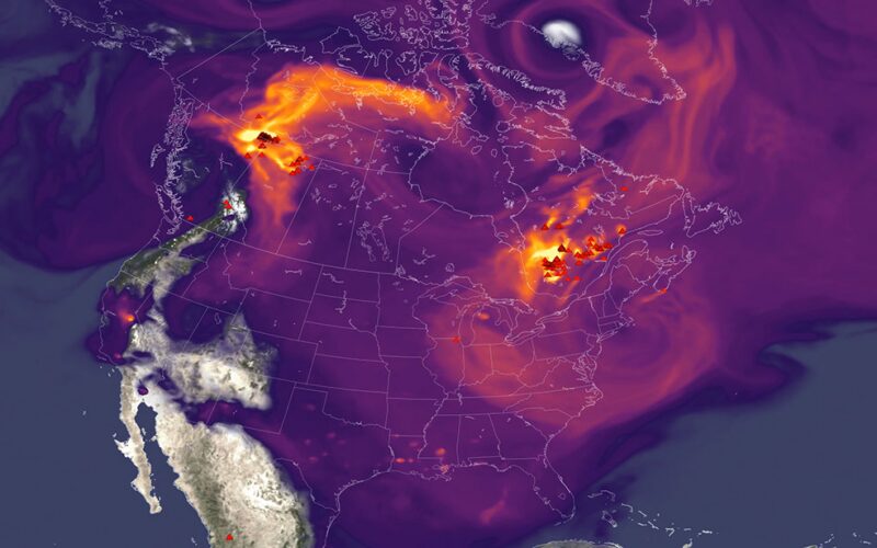 Clima: El humo de los incendios agrava el ozono lejos del fuego