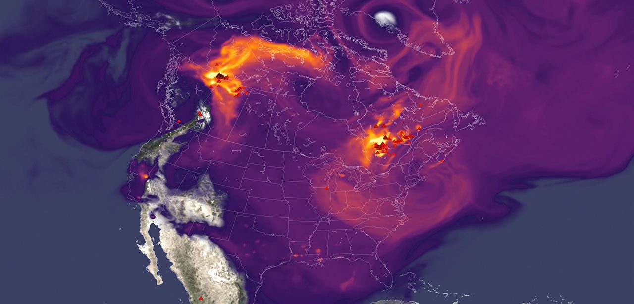 Clima: El humo de los incendios agrava el ozono lejos del fuego