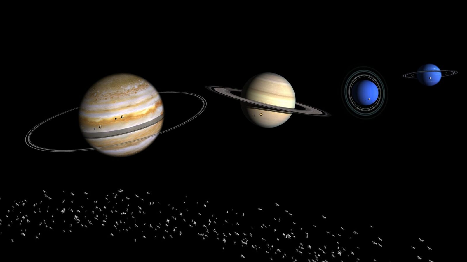 Espacio: el Sistema Solar pudo tener seis planetas gigantes