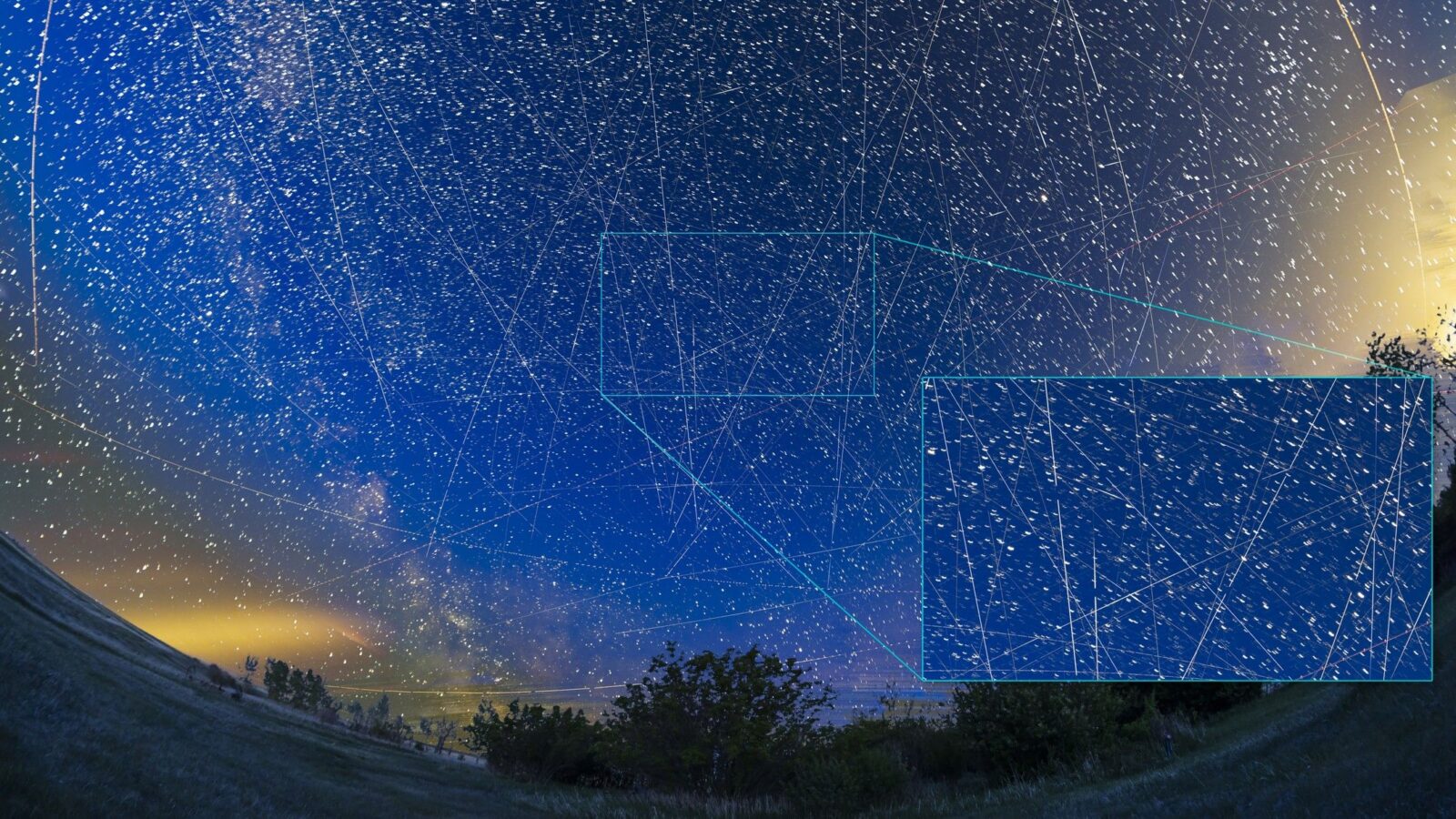 Espacio: Satélites llenan el cielo nocturno