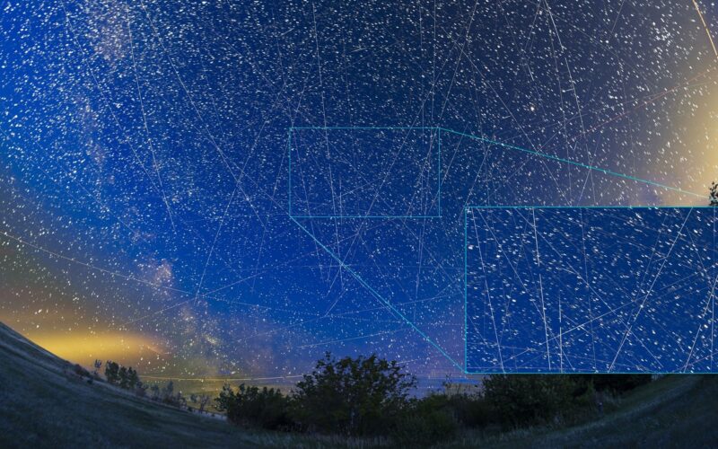 Espacio: Satélites llenan el cielo nocturno