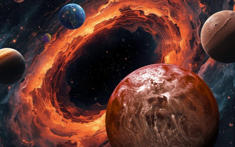 Astronomía: Millones de planetas cerca de agujeros negros