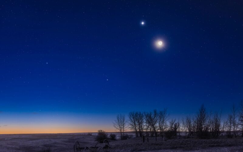 Astronomía: la Luna guía un desfile planetario
