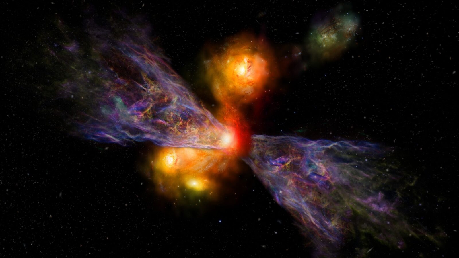 Astronomía: Webb ve un viento que apaga galaxias