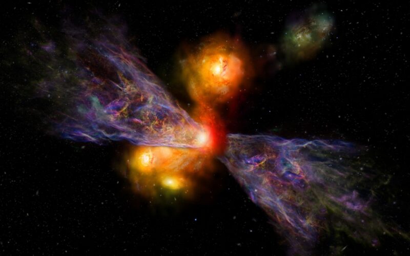 Astronomía: Webb ve un viento que apaga galaxias