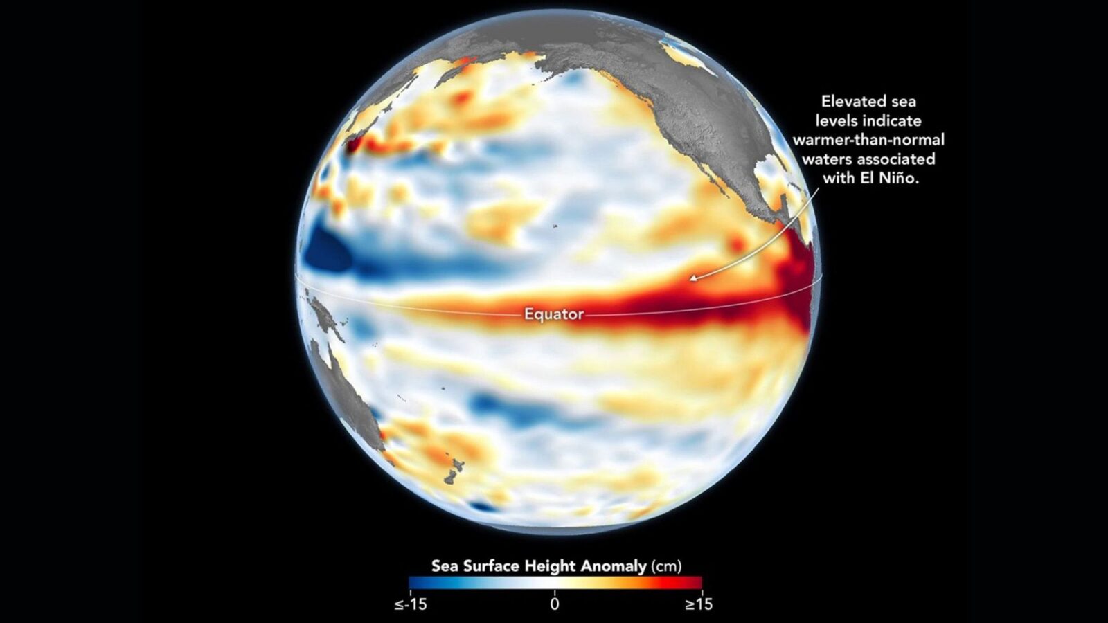 Clima: Sentinel-6 detecta una ola cálida del Niño