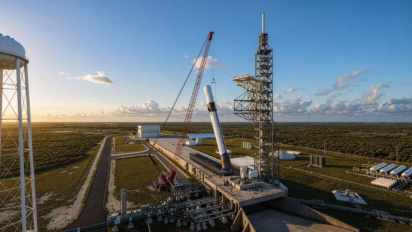 Espacio: Blue Origin reconstruye la plataforma de New Glenn