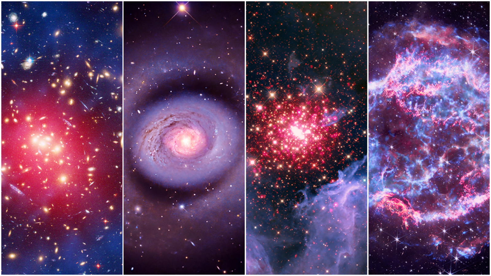 Espacio: NASA colorea cuatro fuegos cósmicos