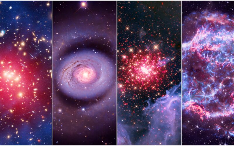 Espacio: NASA colorea cuatro fuegos cósmicos