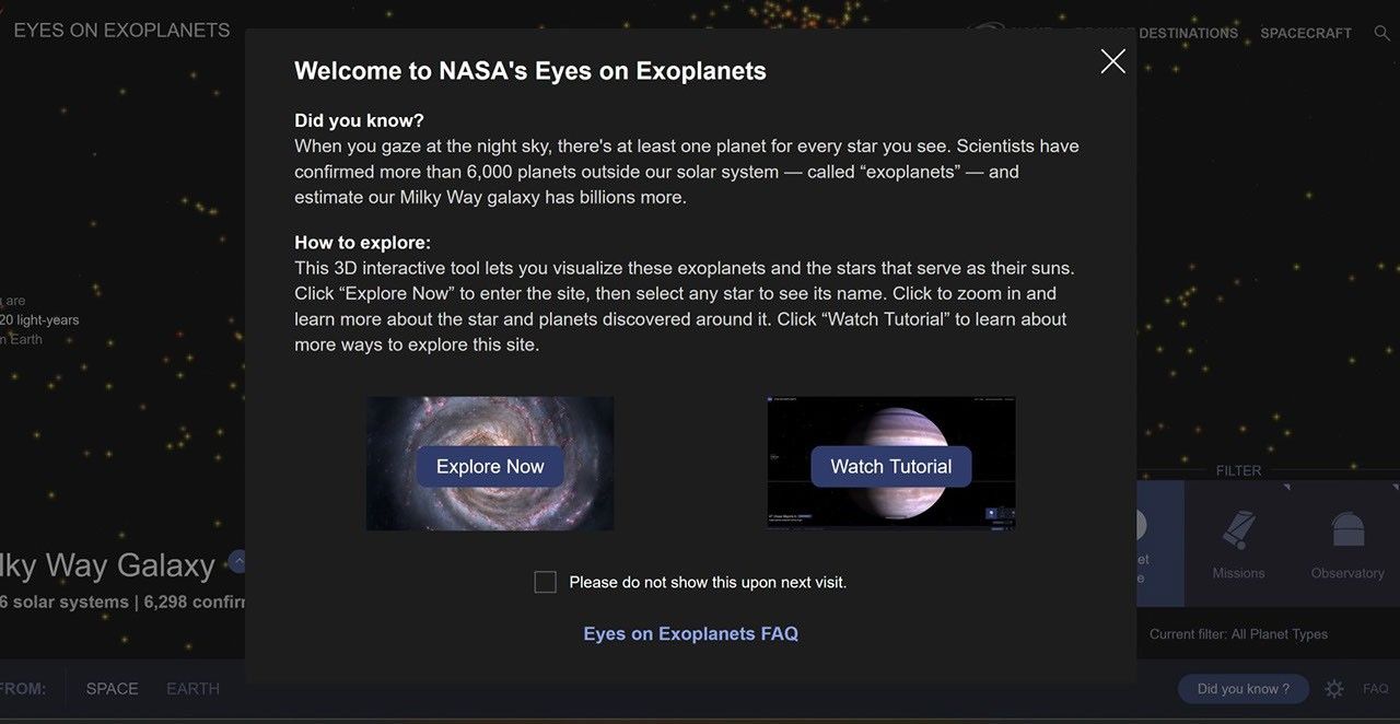 Tecnología: NASA mejora Eyes con estrellas, Marte y Cassini