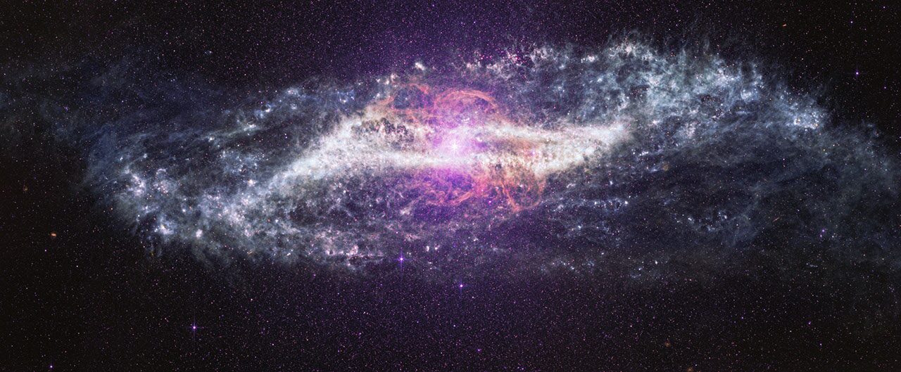 Espacio: Webb revela una galaxia marcada por choque cósmico
