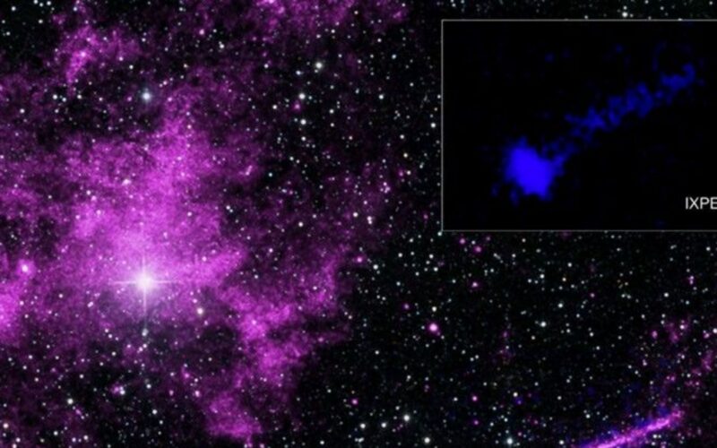 Espacio: Un pulsar dibuja una autopista magnética