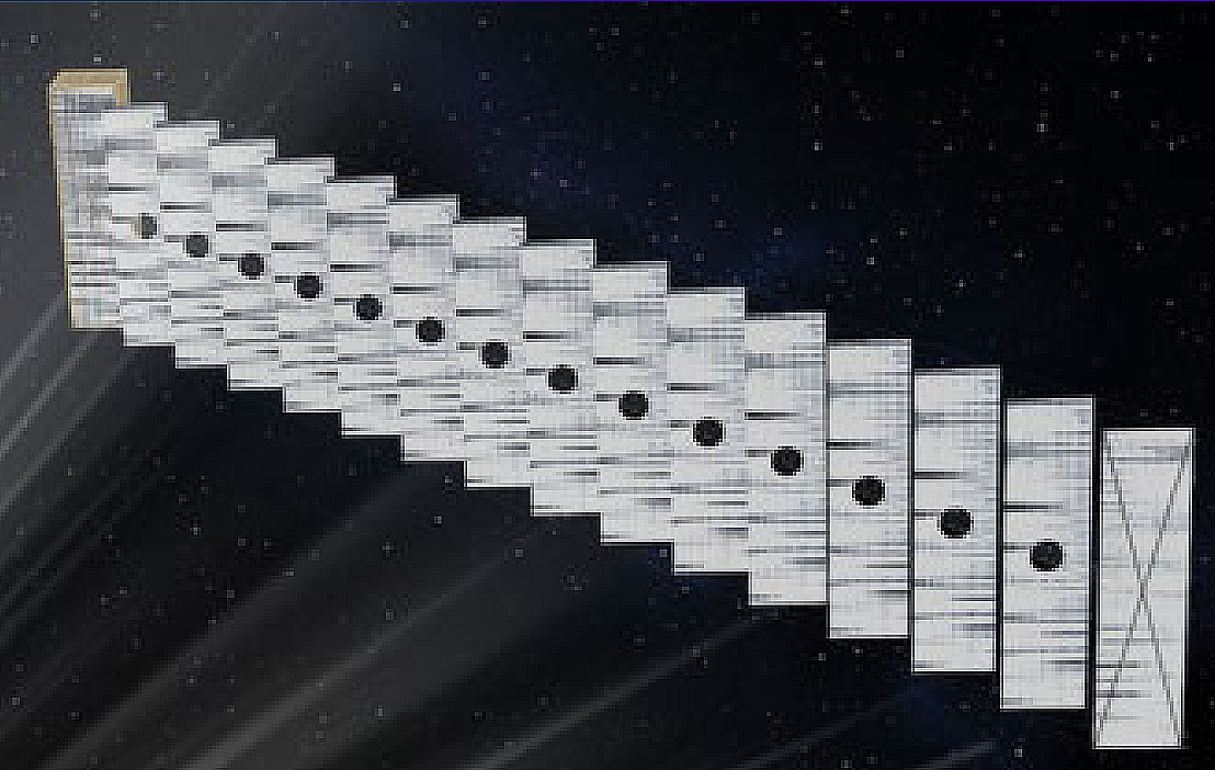 Espacio: Velas solares apiladas para alto delta‑V