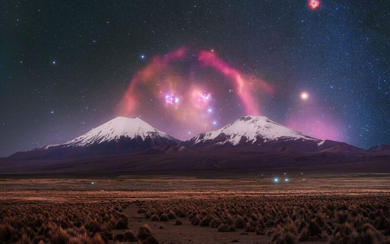 Astronomía: el Bucle de Barnard tiende un puente entre dos volcanes