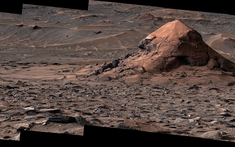 Espacio: Curiosity retrata un cerro coronado de arena