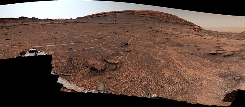 Espacio: Curiosity halla un campo de polígonos en Marte