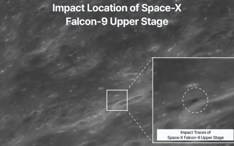 Espacio: Un Falcon 9 deja un cráter en la Luna