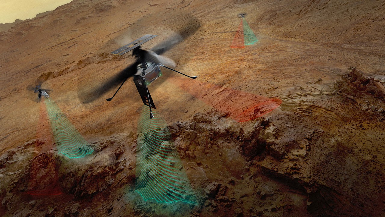 Espacio: Tres helicópteros para explorar Marte