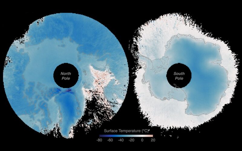 Clima: Los polos revelan su calor oculto
