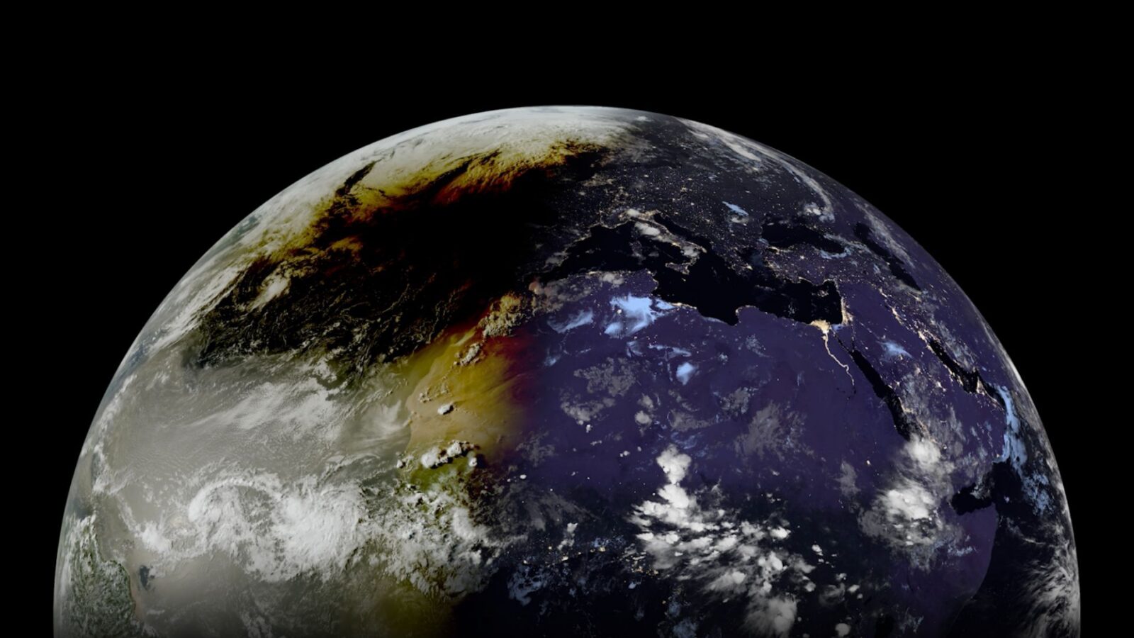 Espacio: El eclipse total visto desde órbita