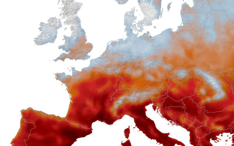 Clima: Europa occidental encadenó cinco olas de calor