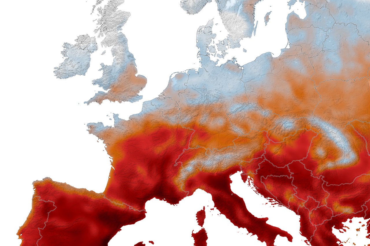 Clima: Europa occidental encadenó cinco olas de calor