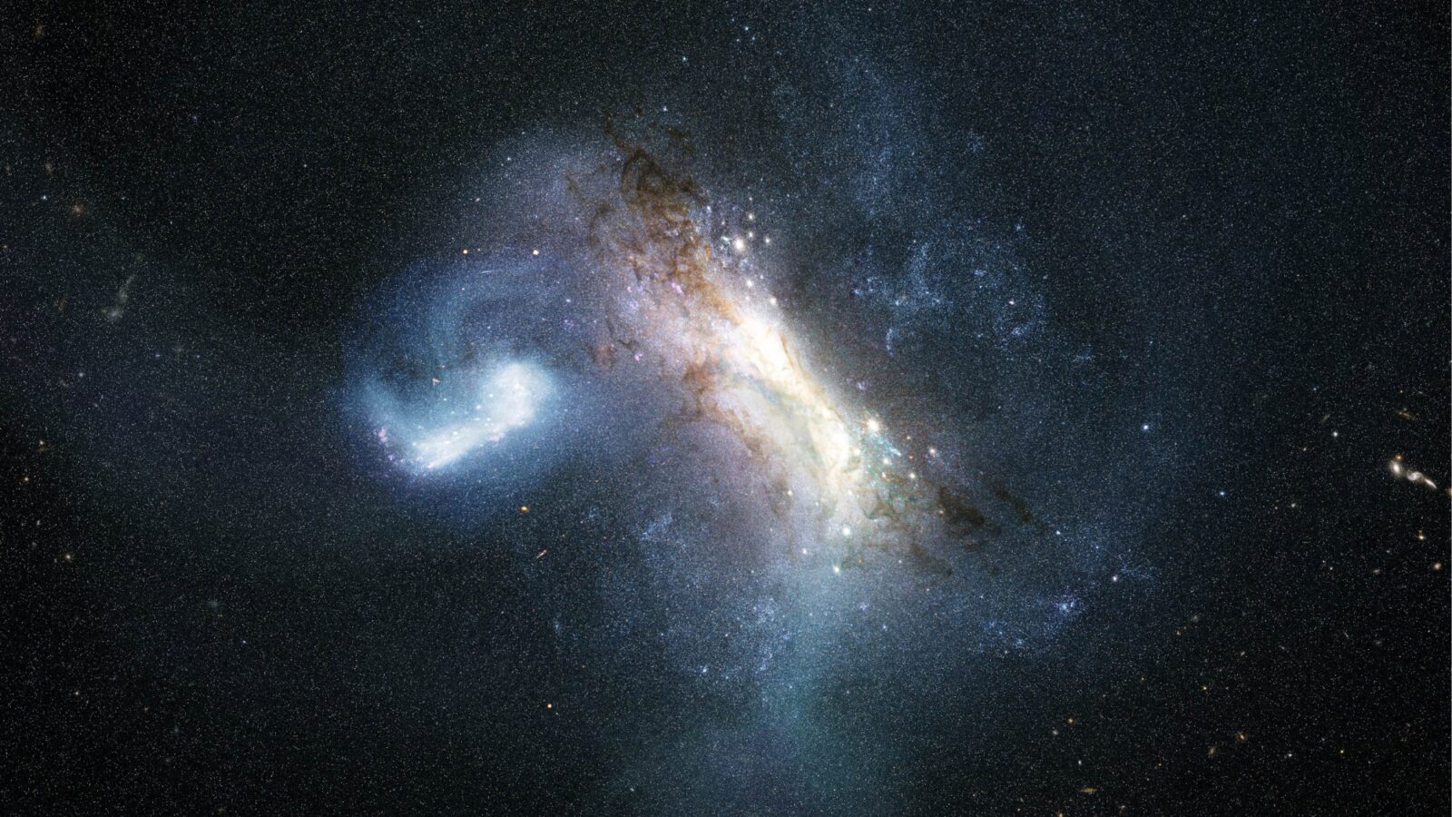 Astronomía: Una cicatriz revela la fusión más antigua