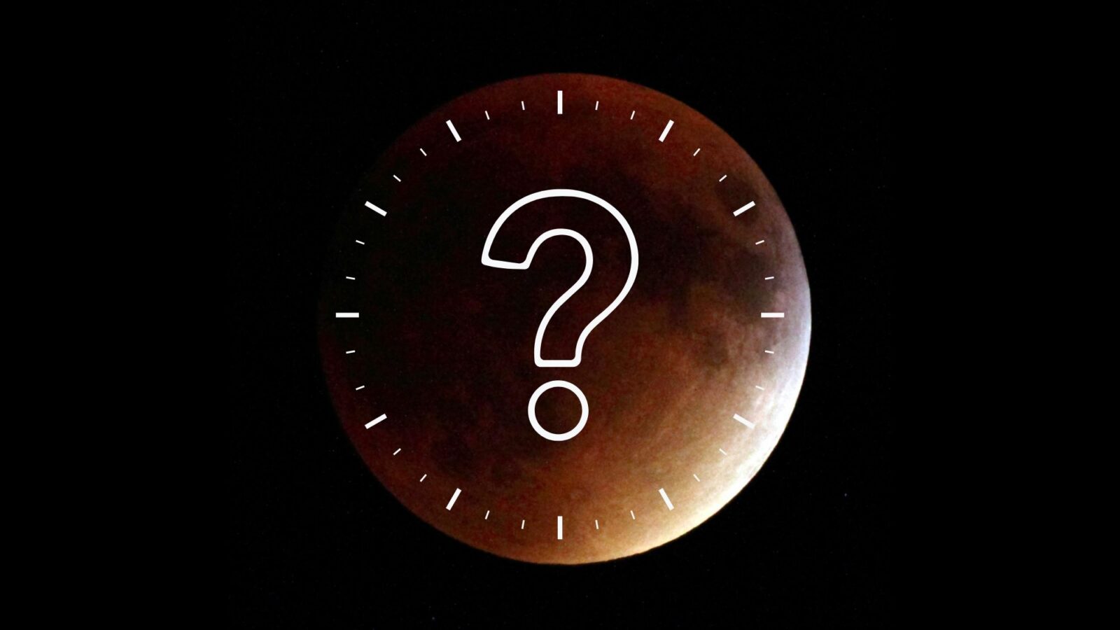 Cielo: Una Luna casi cubierta por la sombra terrestre