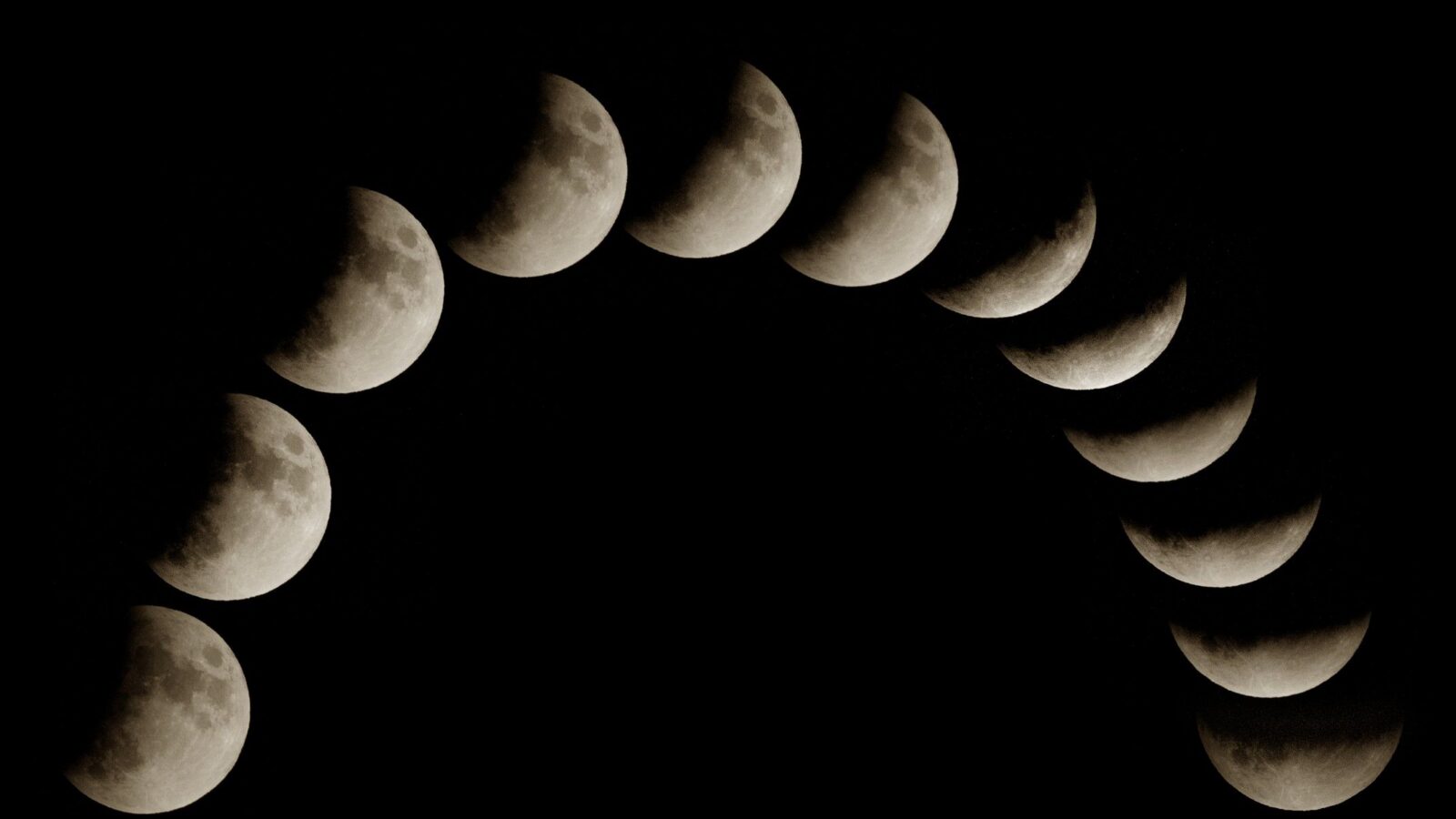 Espacio: Un eclipse lunar rozó la totalidad