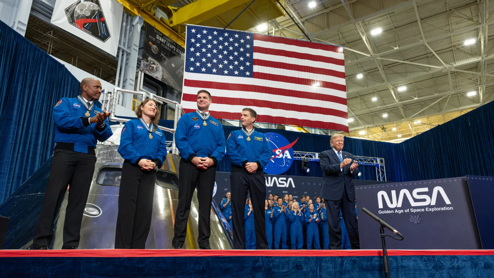 Espacio: La tripulación de Artemis II recibe la Medalla de Honor