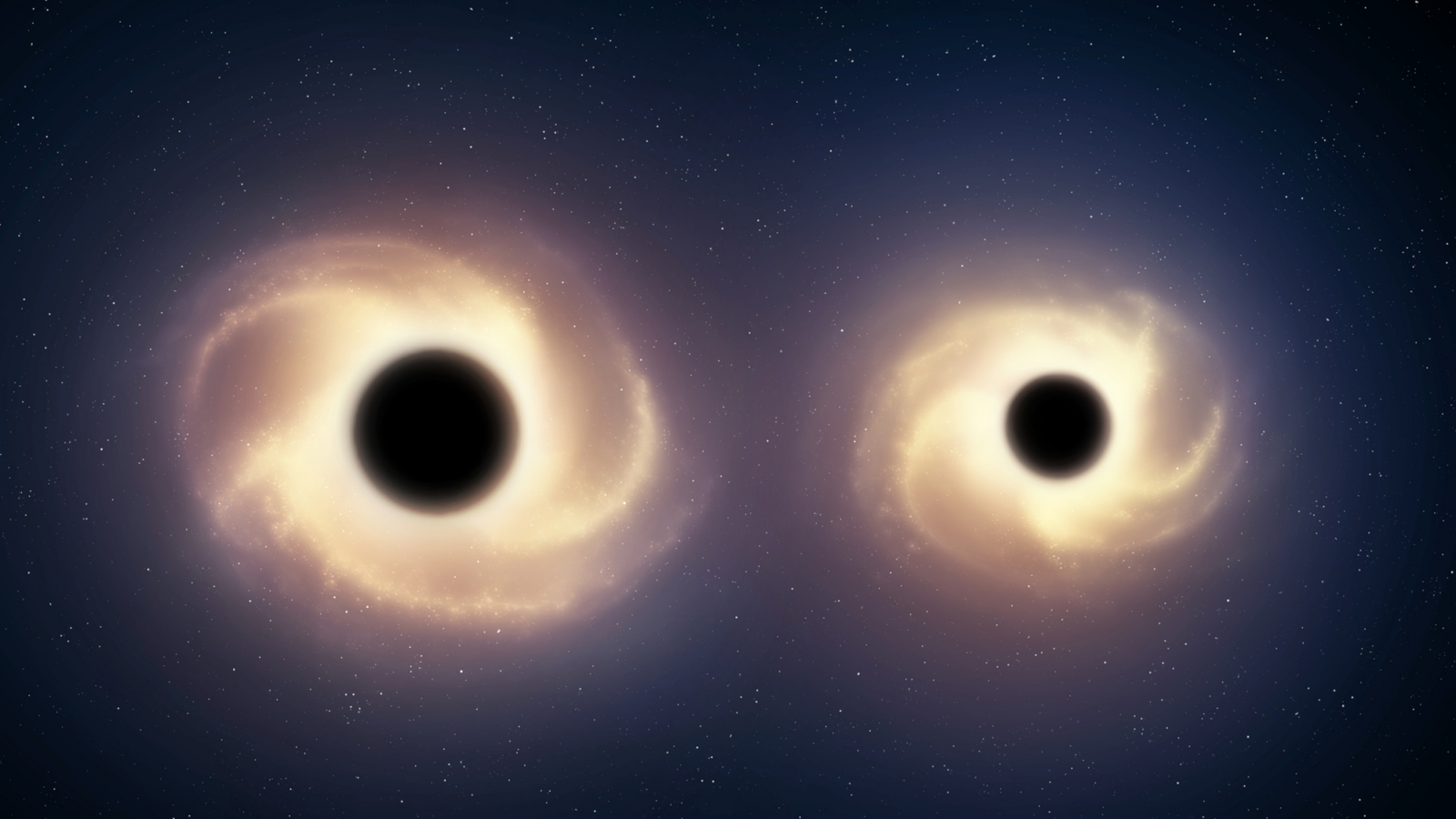 Espacio: Una pareja de agujeros negros muy temprana