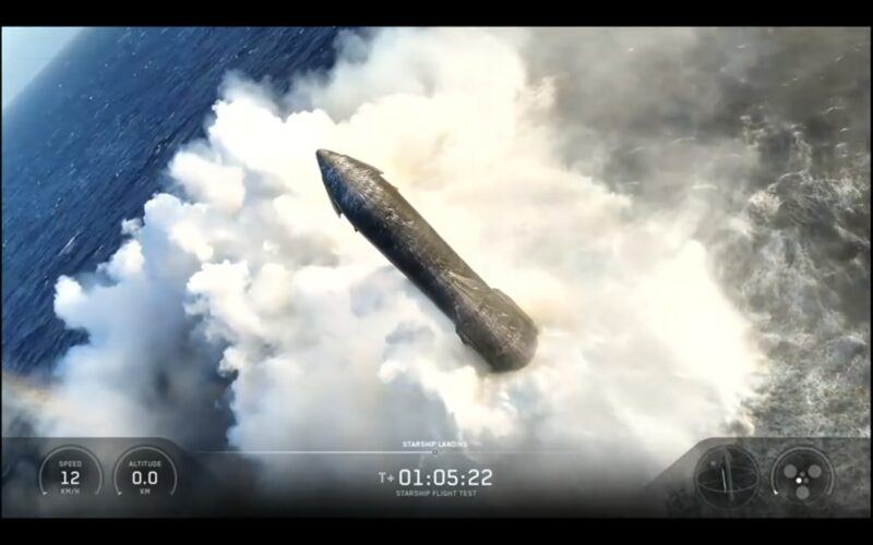Espacio: Starship flota tras su vuelo 13