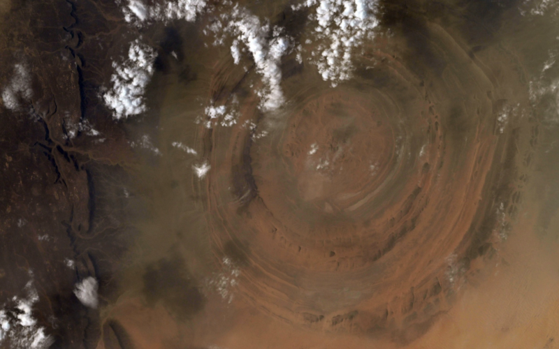 Tierra: El «Ojo de África» visto desde la ISS