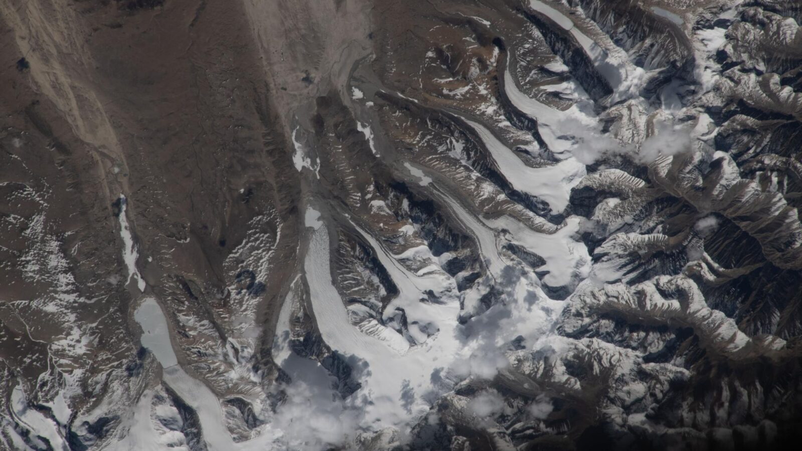 Tierra: Glaciares del Himalaya vistos desde el espacio