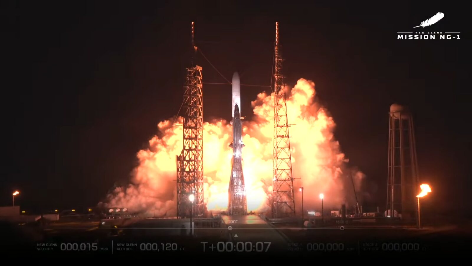 🚀 Espacio: Explosión de New Glenn ilumina Florida