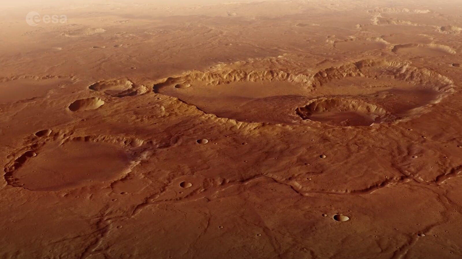 Espacio: Mars Express sobrevuela el cráter de «The Martian»