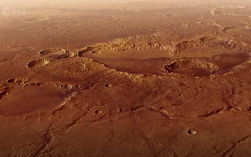 Espacio: Mars Express sobrevuela el cráter de «The Martian»
