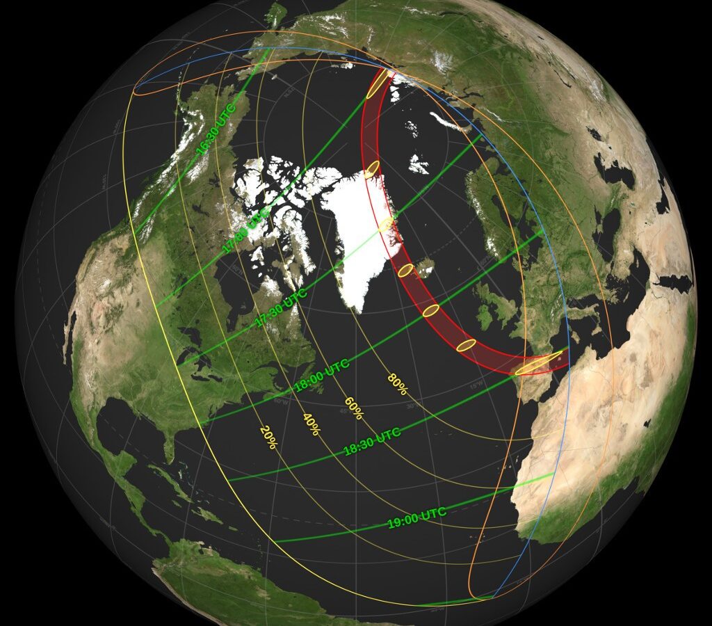 Espacio: Eclipse solar total de 2026