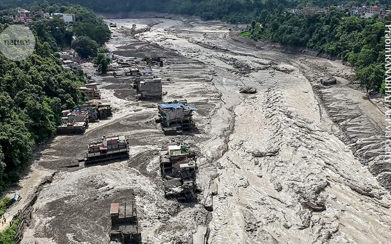 Clima: Un colapso glaciar desató la riada en Nepal