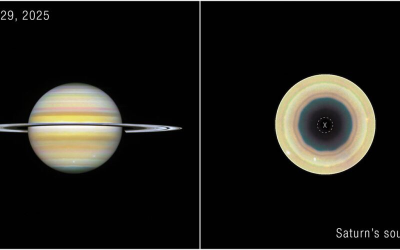 Espacio: Hubble detecta un decágono en Saturno