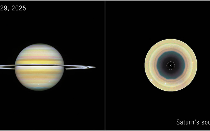 Espacio: Hubble detecta un decágono en Saturno