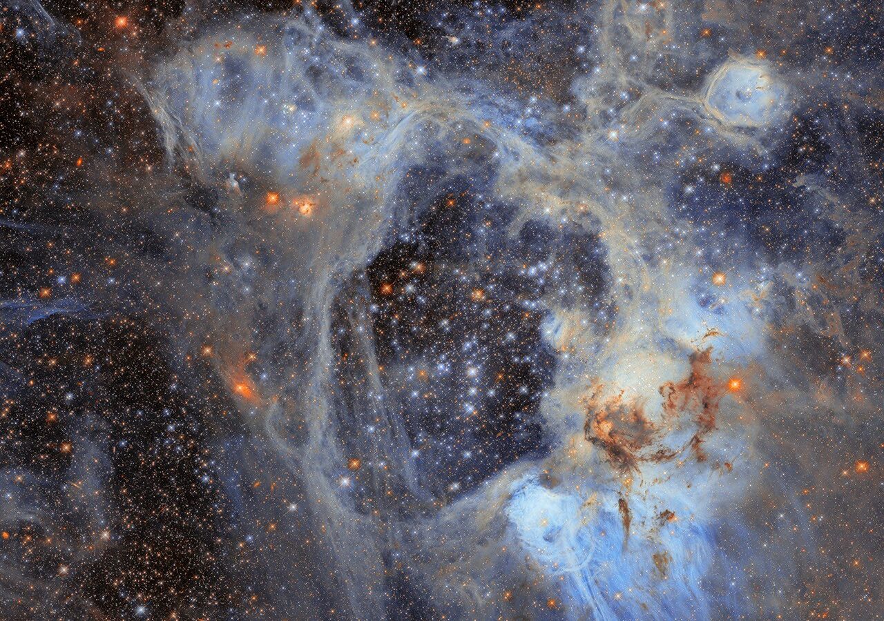 Espacio: Hubble retrata una cuna estelar en N44
