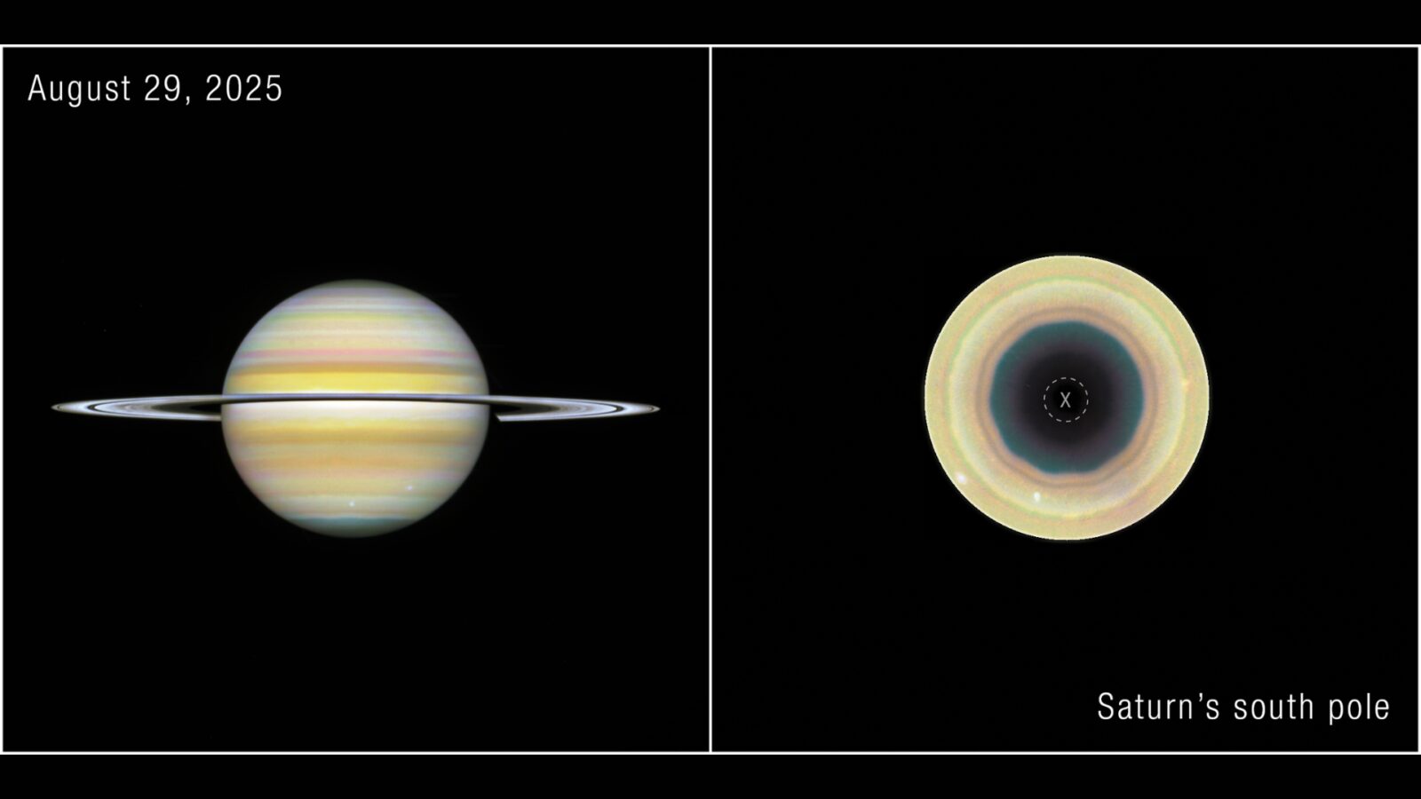Espacio: Un decágono emerge en Saturno