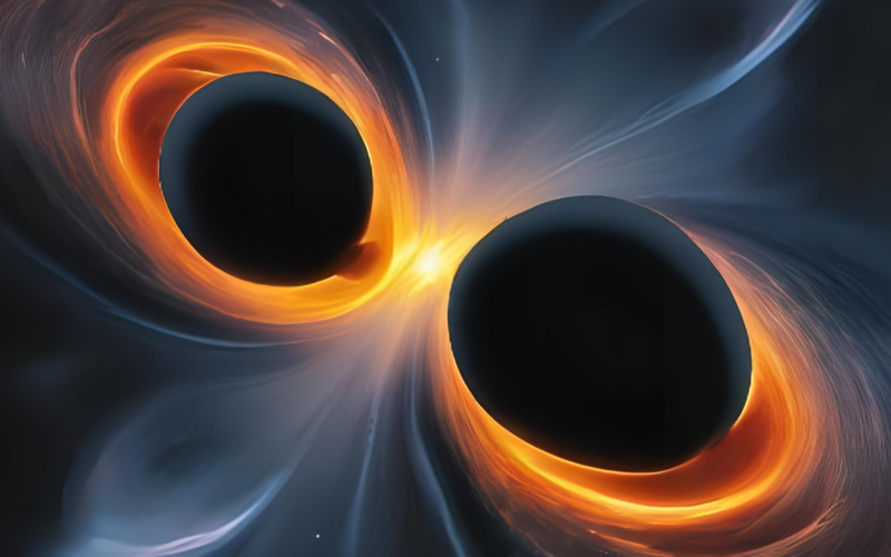 Espacio: ¿Una lente cósmica infló dos agujeros negros?