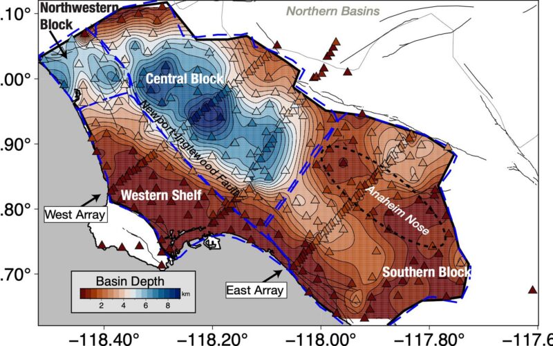 Geología: Un mapa 3D detalla el subsuelo de Los Ángeles