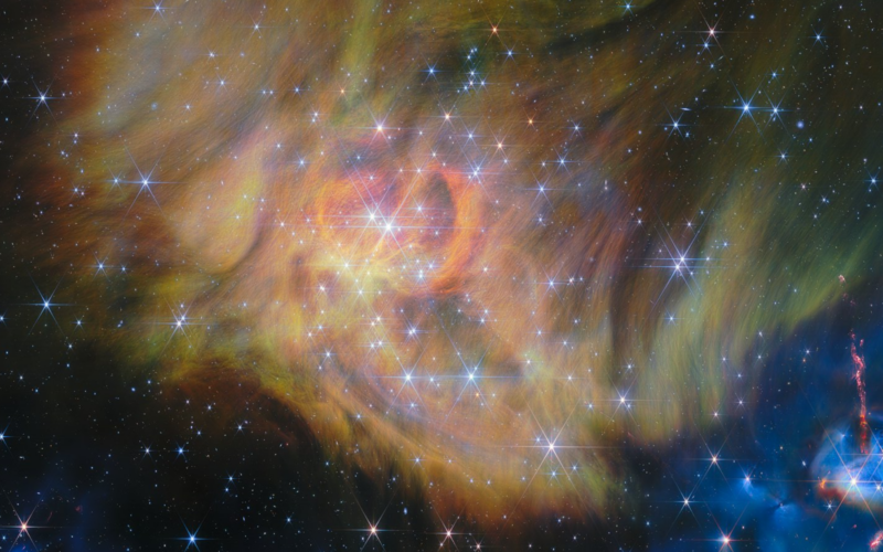Espacio: Webb retrata una nube donde nacen estrellas