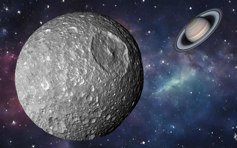 Espacio: Mimas, la «Estrella de la Muerte» de Saturno