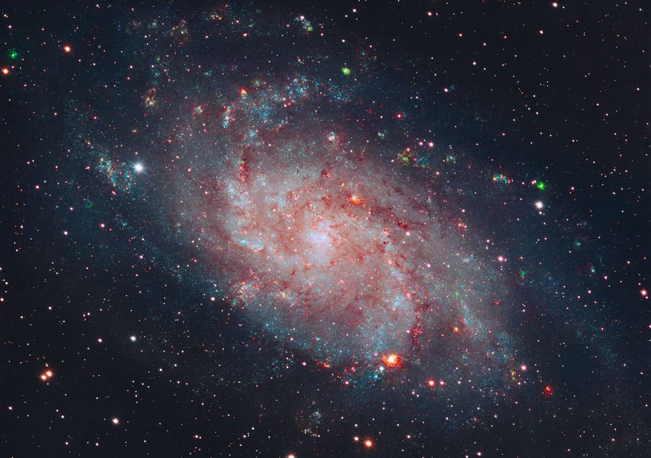 Espacio: Messier 33, la espiral que sirve de regla cósmica
