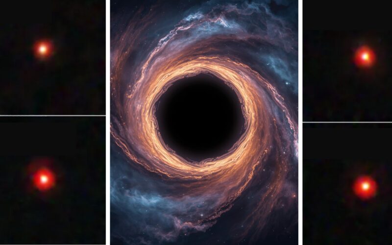 Espacio: Los puntos rojos podrían ocultar agujeros negros voraces
